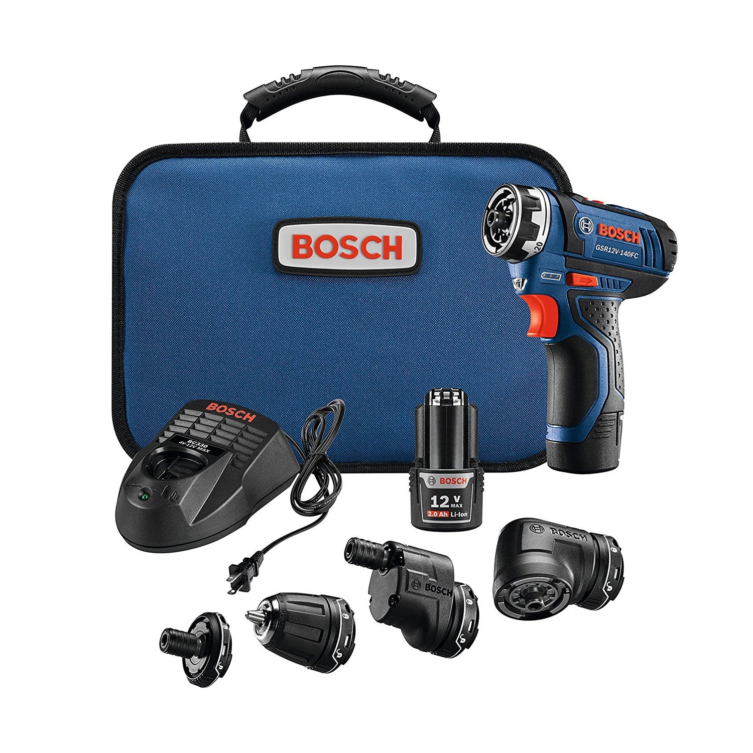 Bosch GSR12V-140FCB22 12V Max FlexiClick 5-in-1 Drill Driver Kit