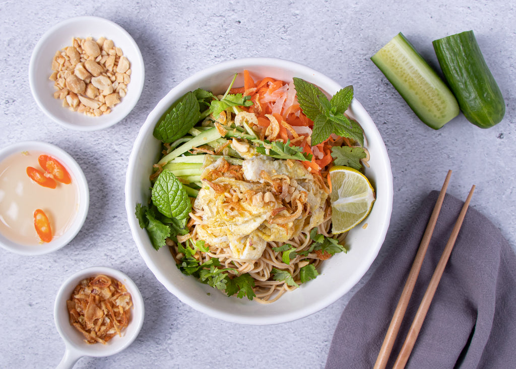 Vietnamese Lemongrass Noodle Salad