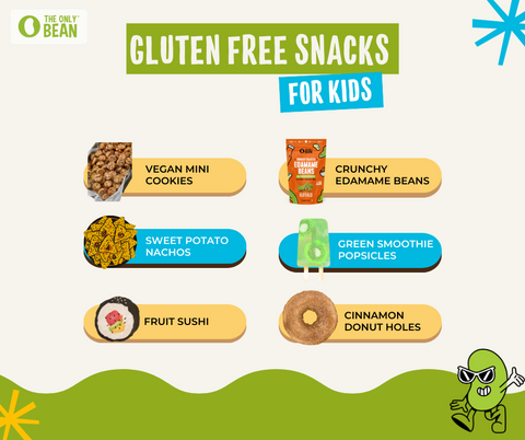 Gluten free snacks for kids - The Only Bean edamame bean snacks 