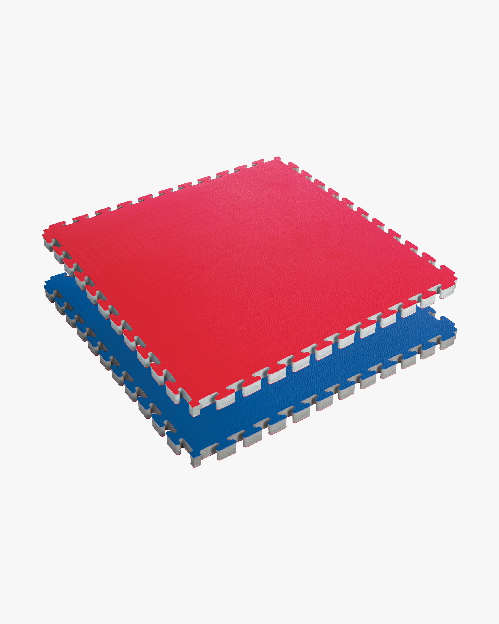 Reversible 2 Color 3/4 Thick Puzzle Sport Mat Kit - Blue/Red