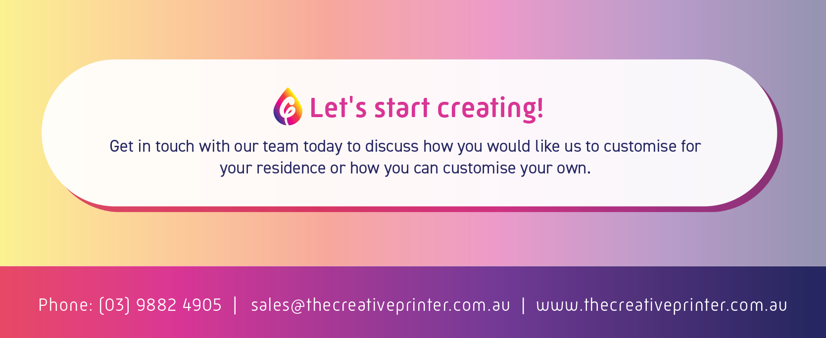 Contact us for customised solutions
