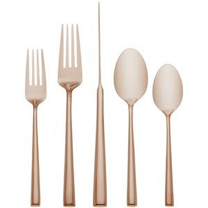 Malmo Rose Gold By Kate Spade Flatware 5PPS – Silver Spoons NY