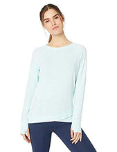 Load image into Gallery viewer, Danskin Women&#39;s Crisscross Tunic Pullover Sweatshirt (Bleached Aqua, X-Small) - jennysstores
