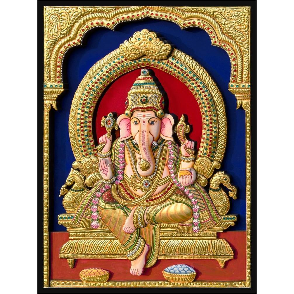 Ganesha - Tanjore Painting| Buy painting Online | Indian ...