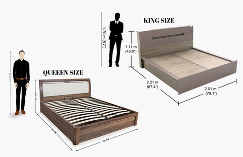The Differences between King and Queen Size Beds in Dimensions