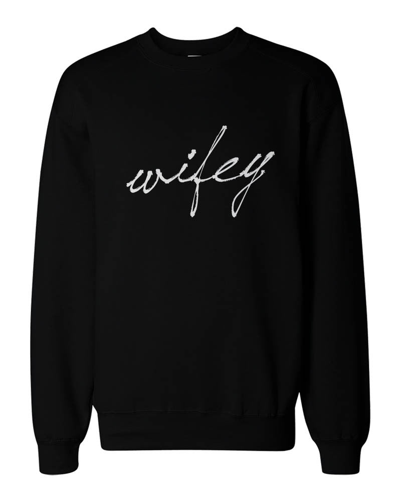 hubby wifey sweatshirts