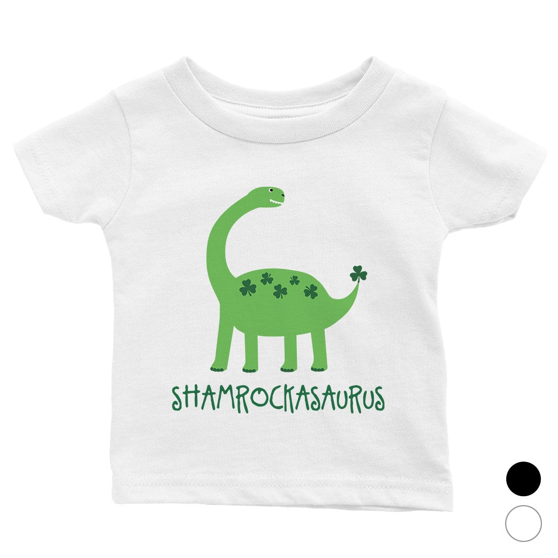 Shamrock Saurus Infant T-Shirt For St Patrick's Day Baby Gif