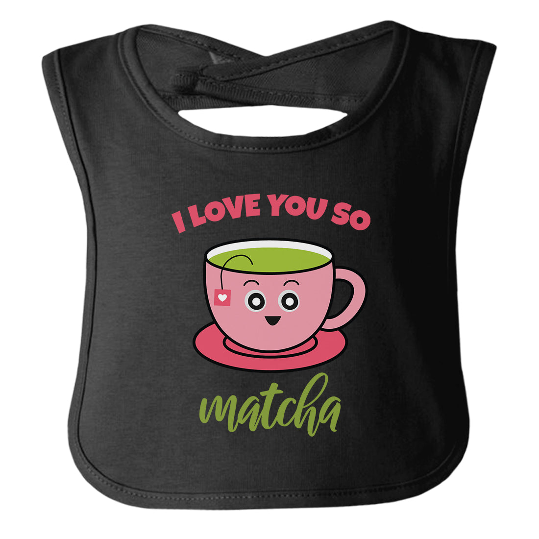 I Love You So Matcha Baby Teething Bib Cute Baby Shower Infant