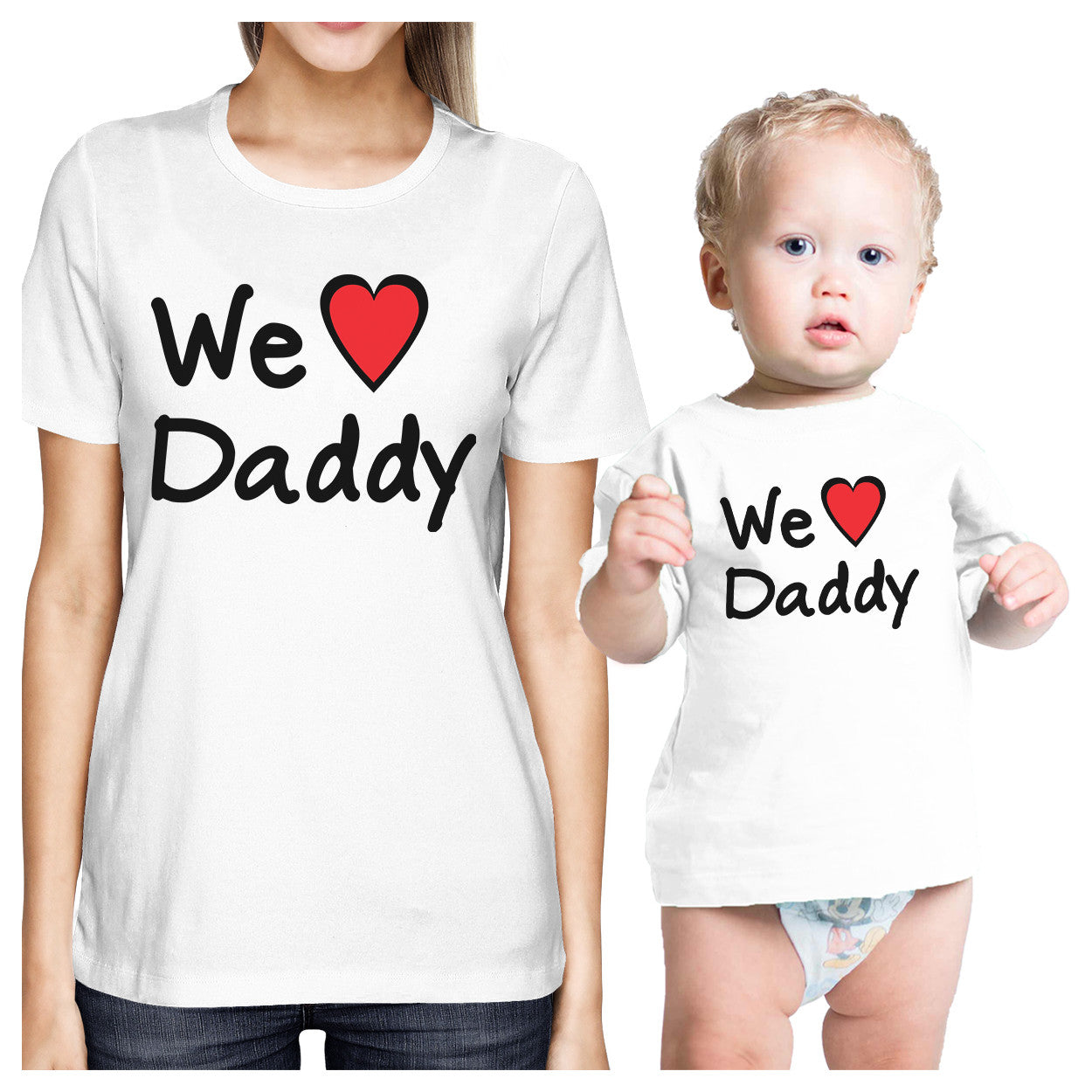 dad and baby girl matching shirts