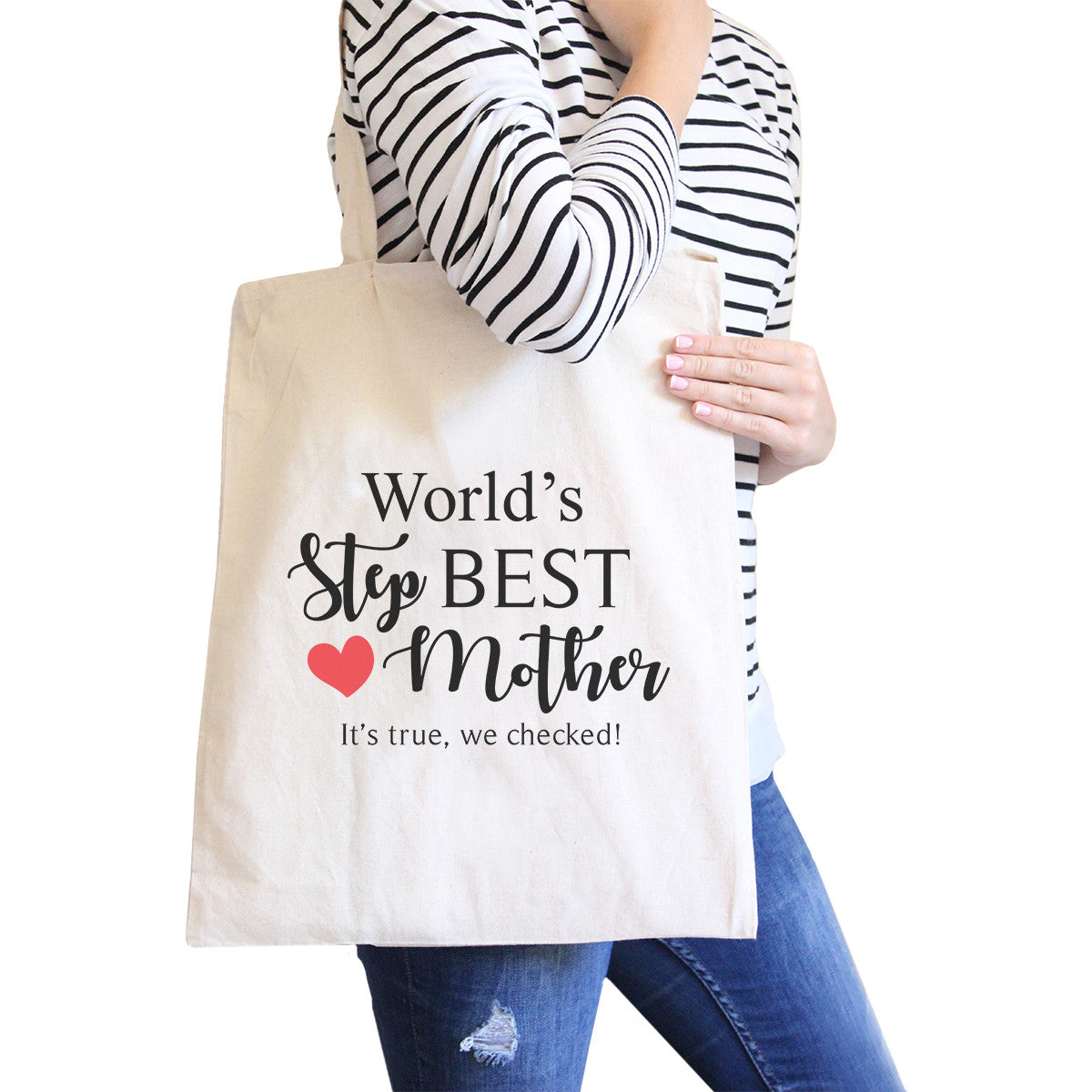 World's Best Stepmother Unique Design Canvas Bag Gifts For Stepmoms