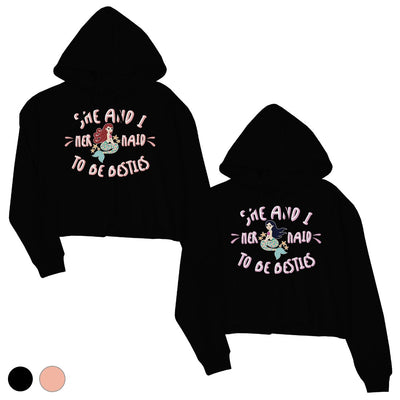 sisters cropped hoodie