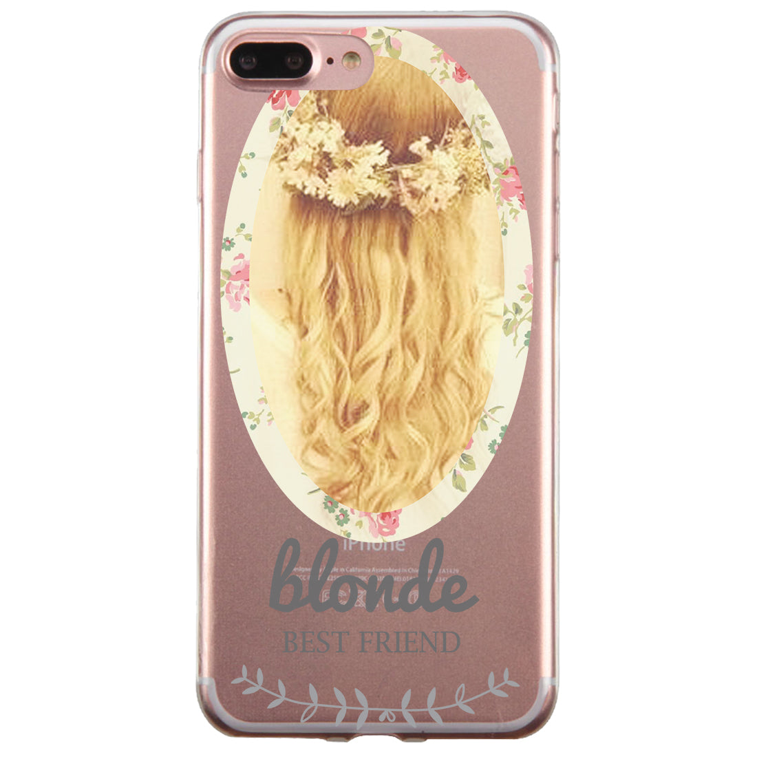 Floral Blonde Brunette BFF Matching Phone Covers Elegant Flowery 365 IN LOVE - Matching Gifts Ideas