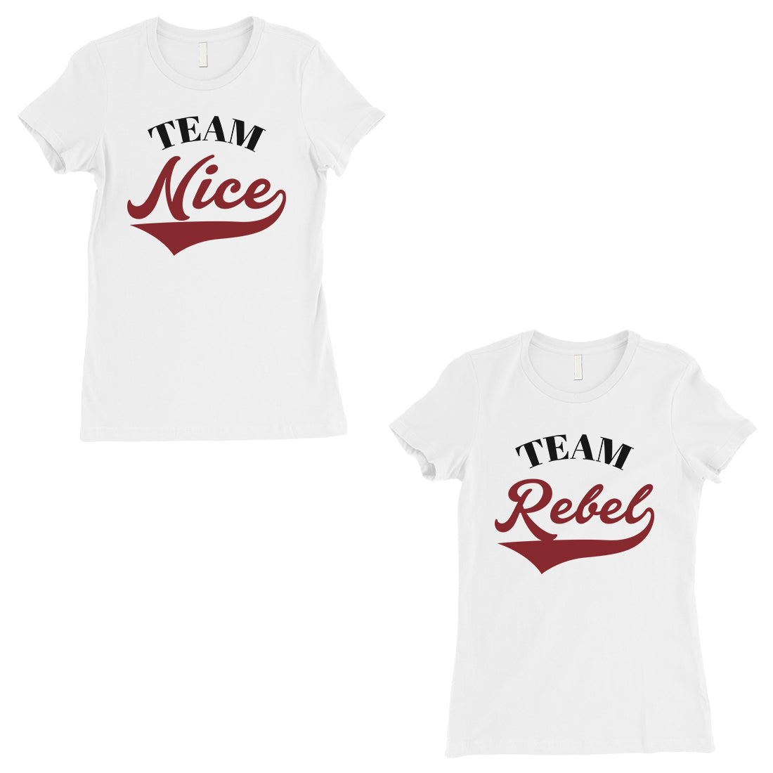 red and white graphic tee womens