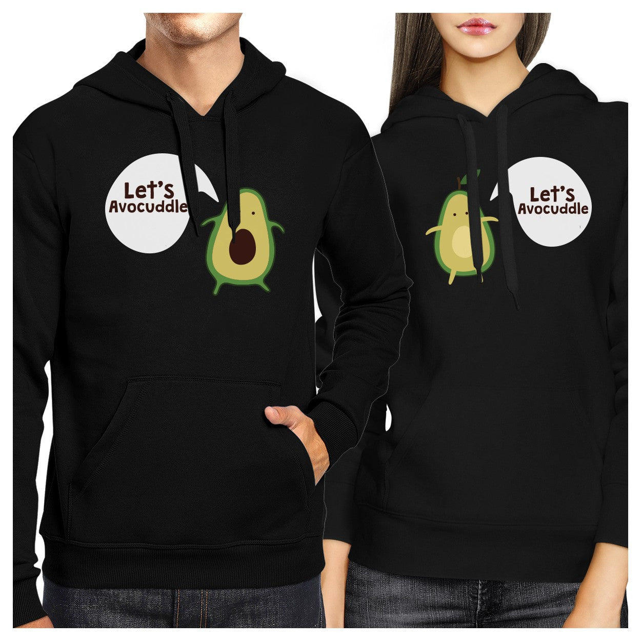 Let's Avocuddle Couple Hoodies His And Hers Matching Holiday Gifts