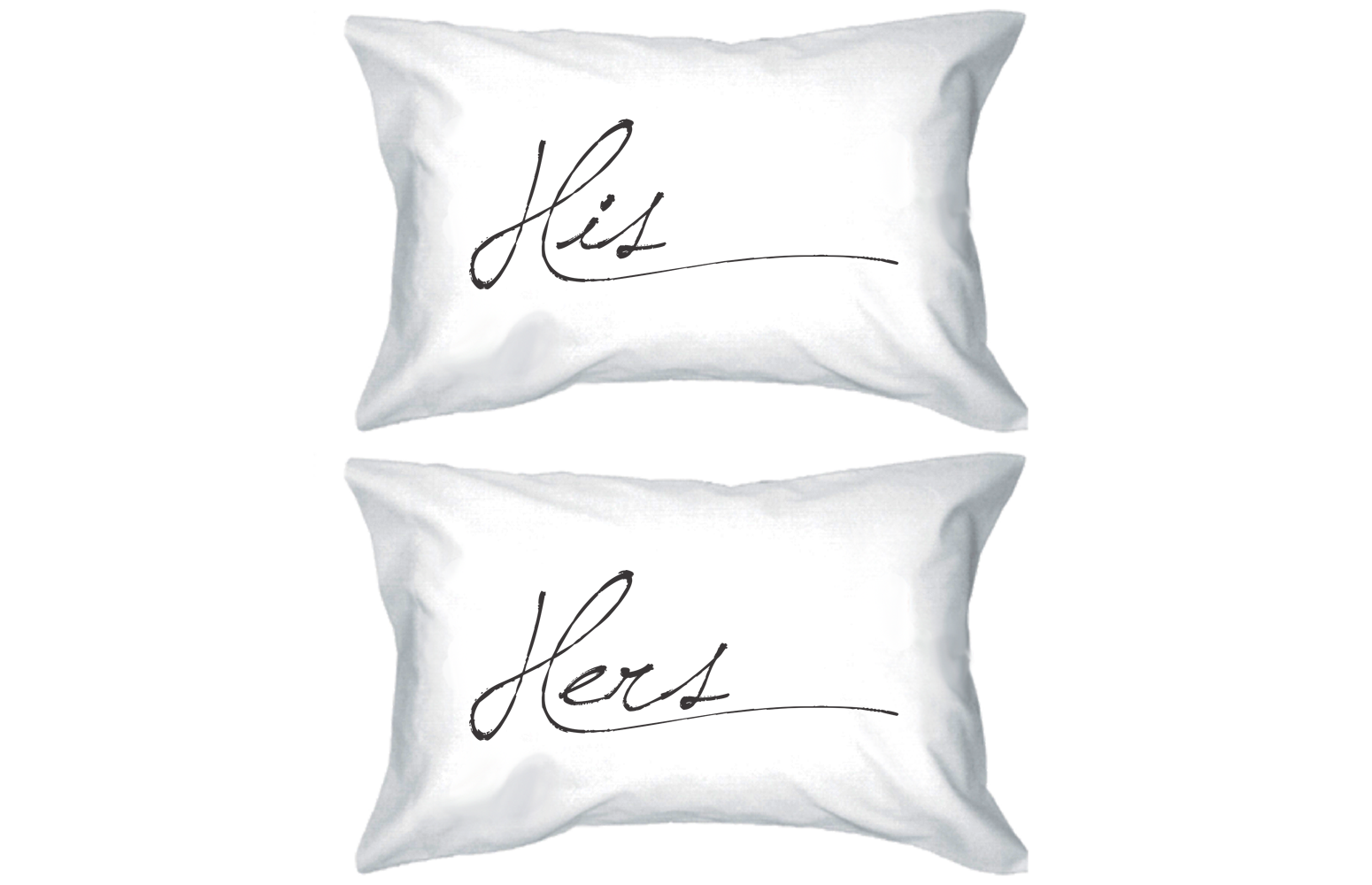 His And Hers Pillowcase Simple Elegant His And Hers Couple Pillow Covers