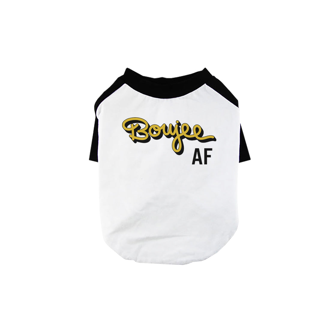 365 Printing Boujee AF Pet Baseball Shirt for Small Dogs Gag Gif