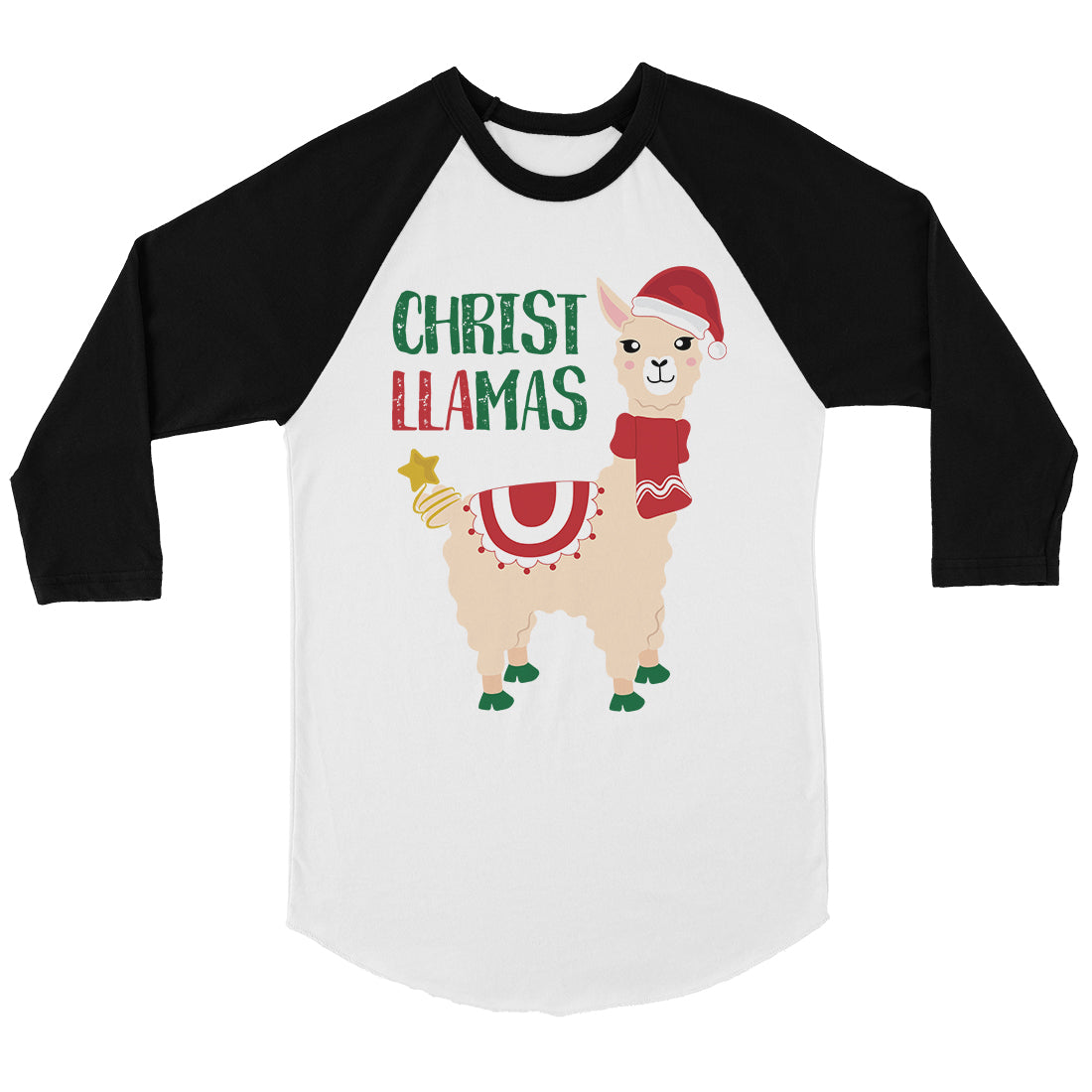 Christ Llamas BKWT Womens Baseball Shirt