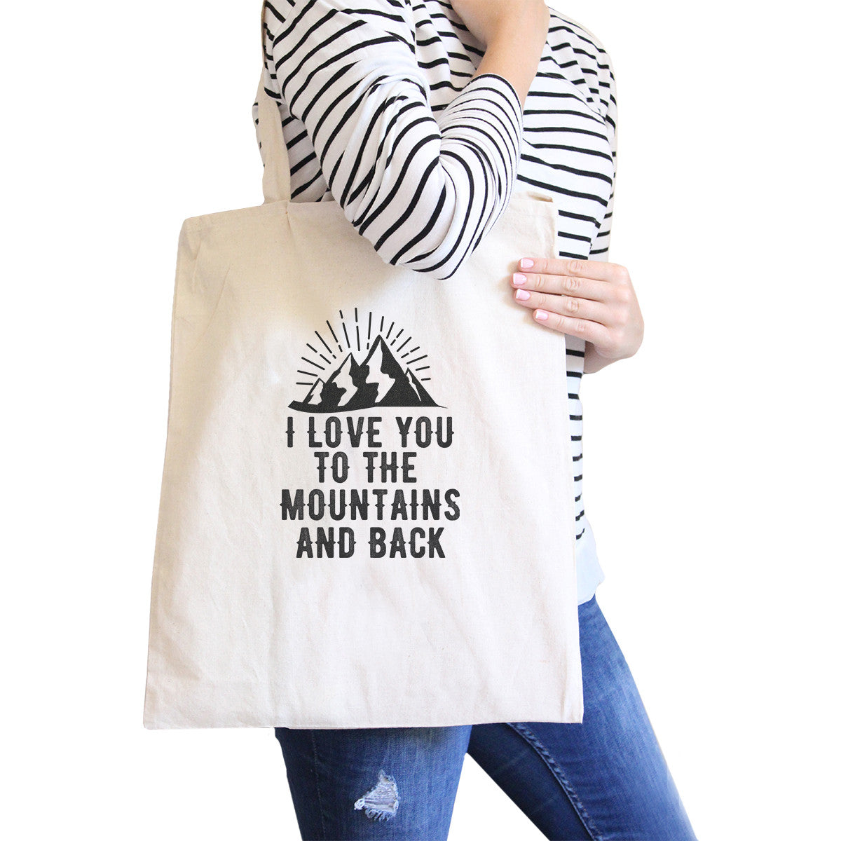 Mountain And Back Natural Canvas Bag Gift Ideas For Mountain Lov