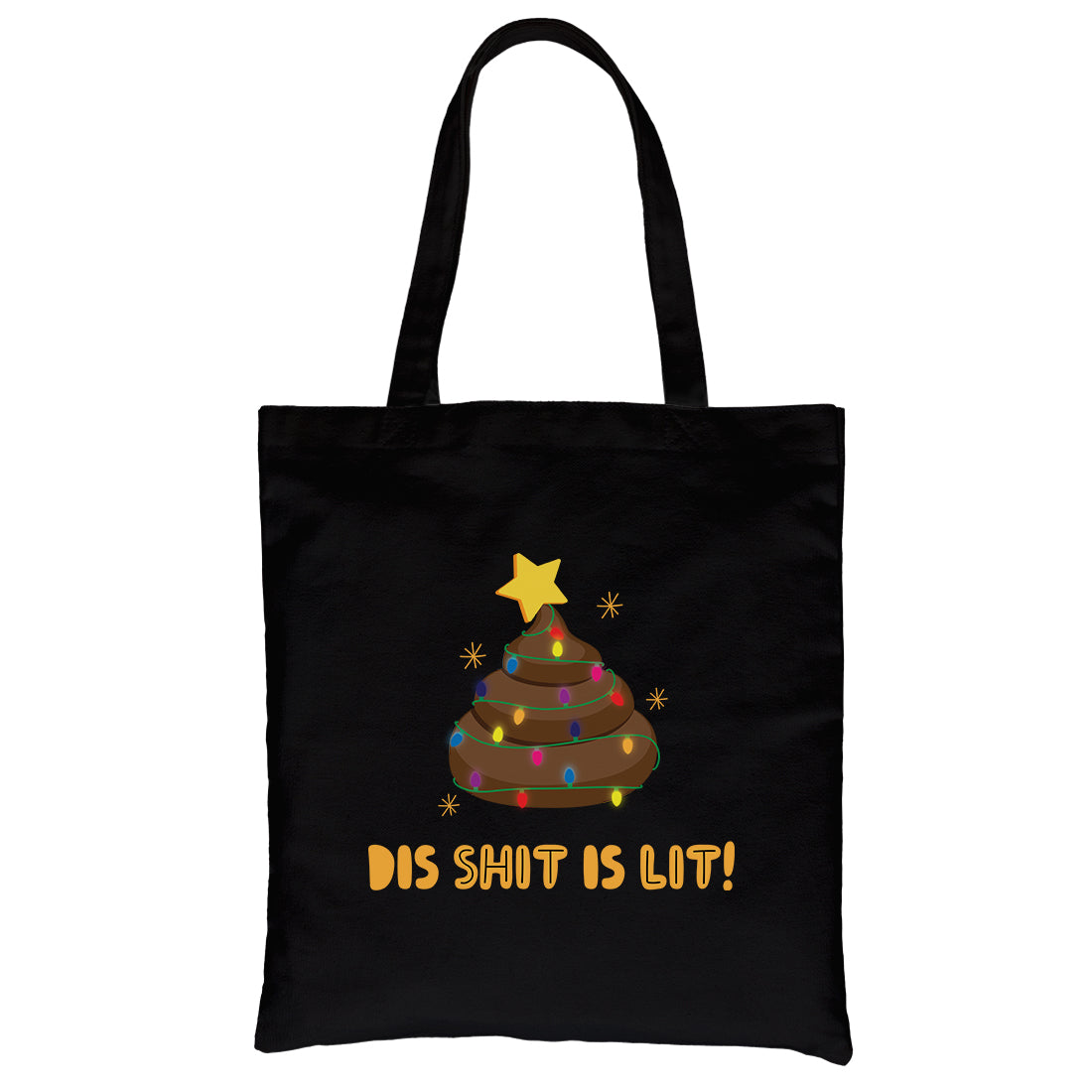 Dis Shit Is Lit Poop Canvas Bag