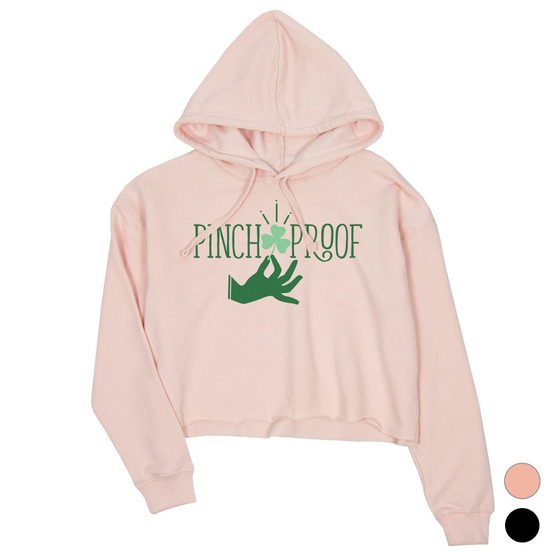 st patrick's day crop hoodie