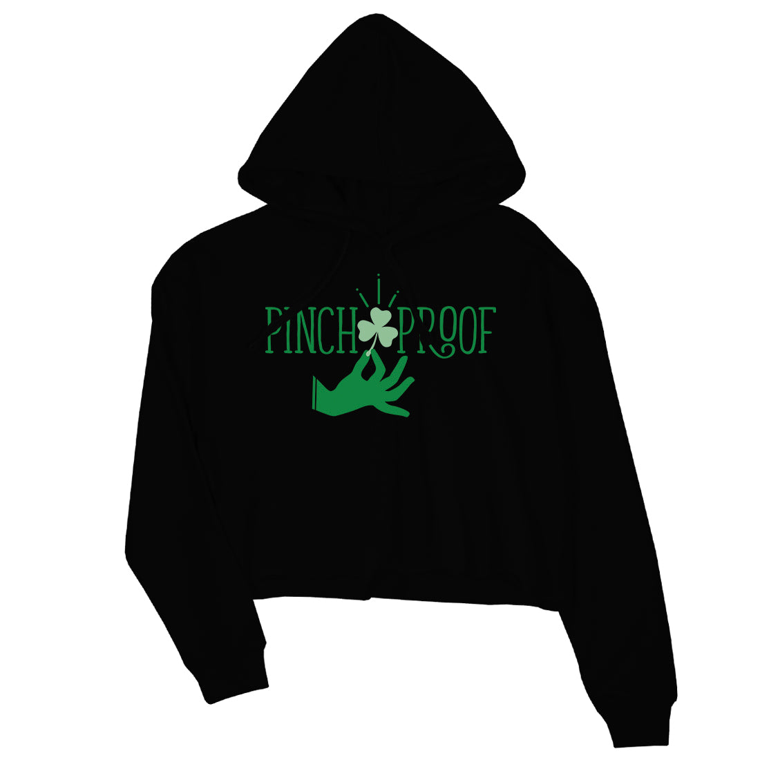 st patricks day cropped sweatshirt