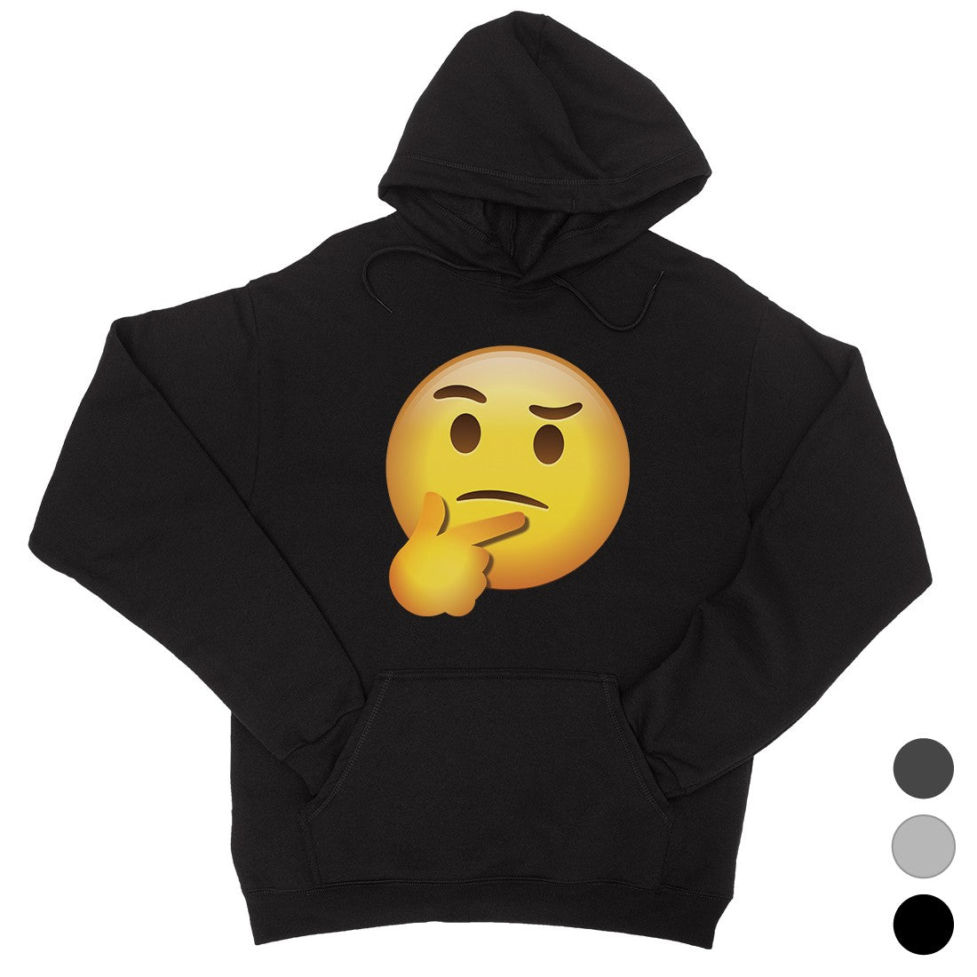 Emoji-Thinking Unisex Pullover Hoodie Educated Thoughtful Halloween