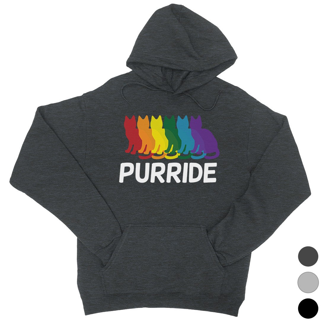 LGBT Purride Rainbow Cats Unisex Hoodie