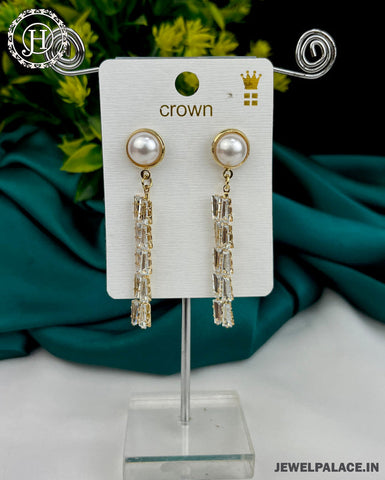 Earrings & Studs | Ad stone golden Earrings so beautiful not used | Freeup