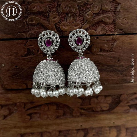 Cubic Zirconia Brass American Diamond Earring, Stunning at Rs 1100/pair in  Mumbai