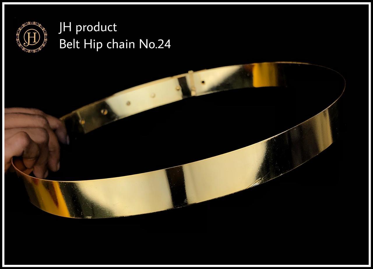 gold Plain hip belt for women saree Adjustable Indian waist belt