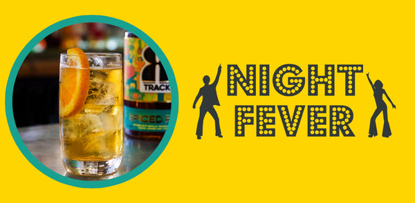 A picture of an 8Track Spiced Rum Signature serve called Night fever