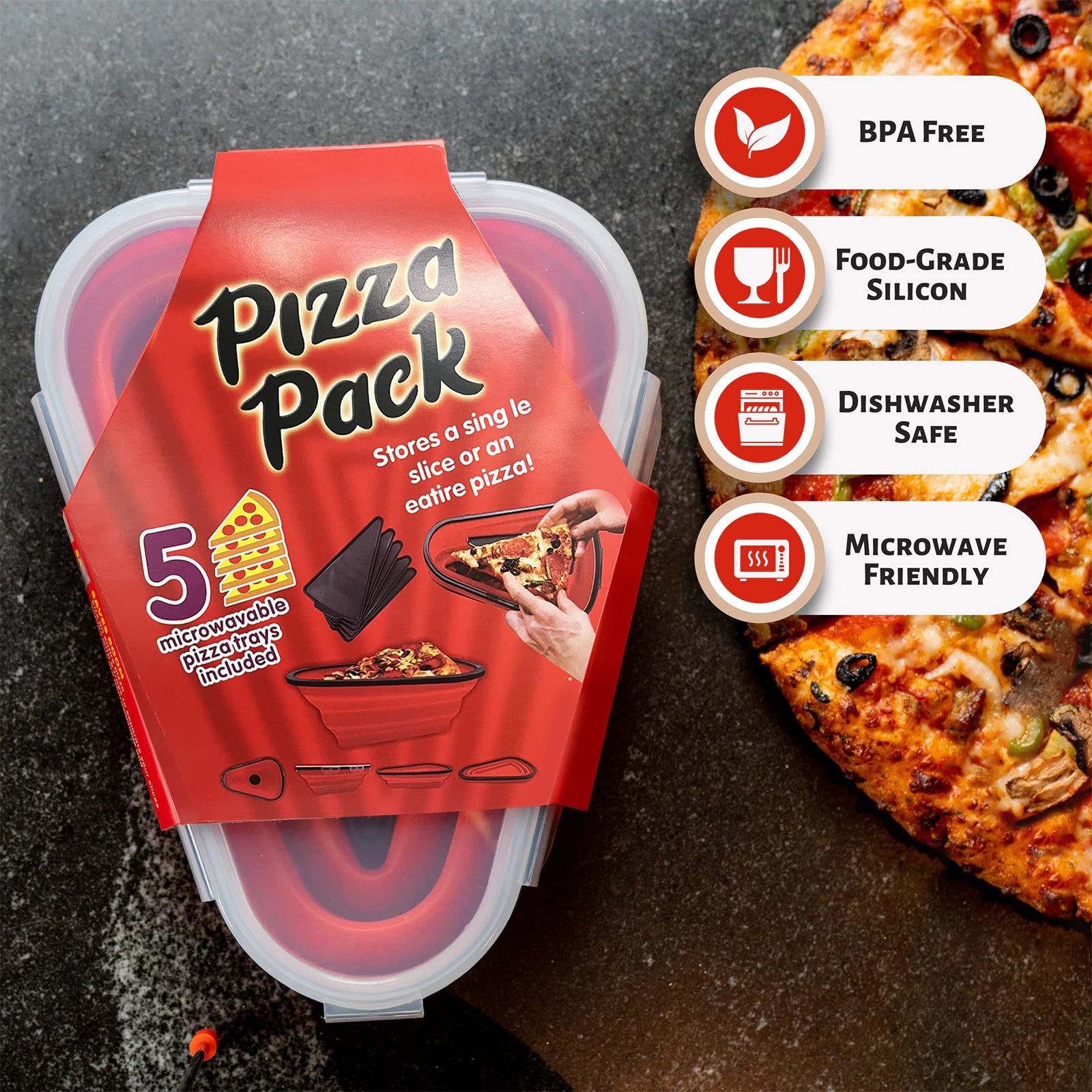 The Collapsible Pizza Stack Container