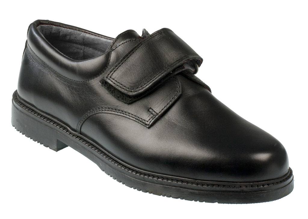 boys black velcro shoes