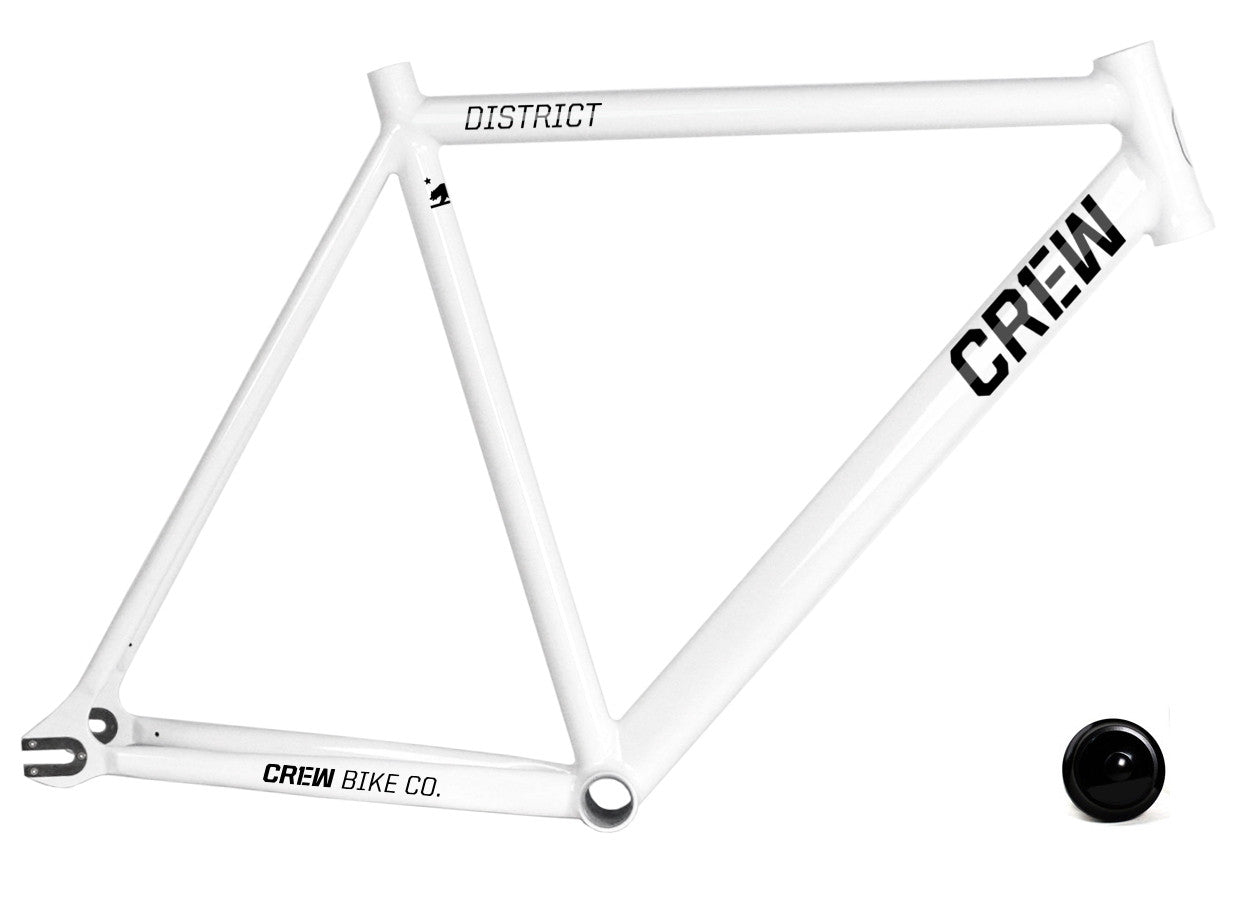 white bike frame