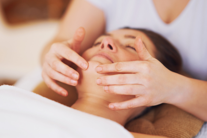 woman getting a massage 