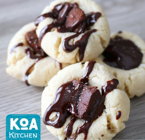 Kewaza Almond Thumbprint Cookies