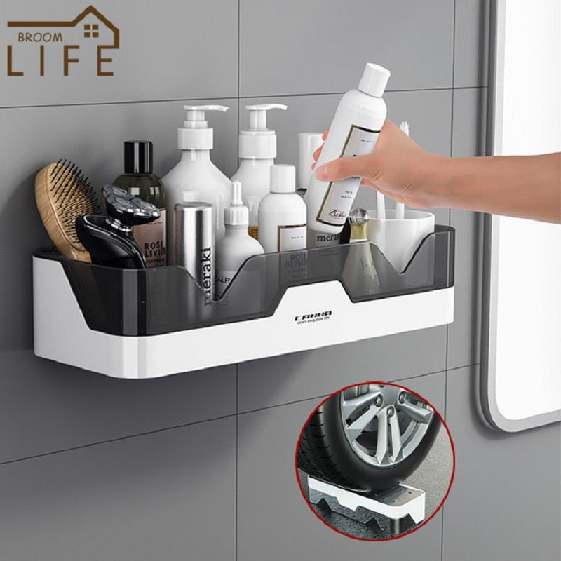 Bathroom shelf toilet toilet washstand towel storage non