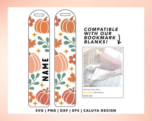 Bookmark Template SVG, Pumpkin SVG