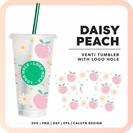 Peachy Daisy Tumbler