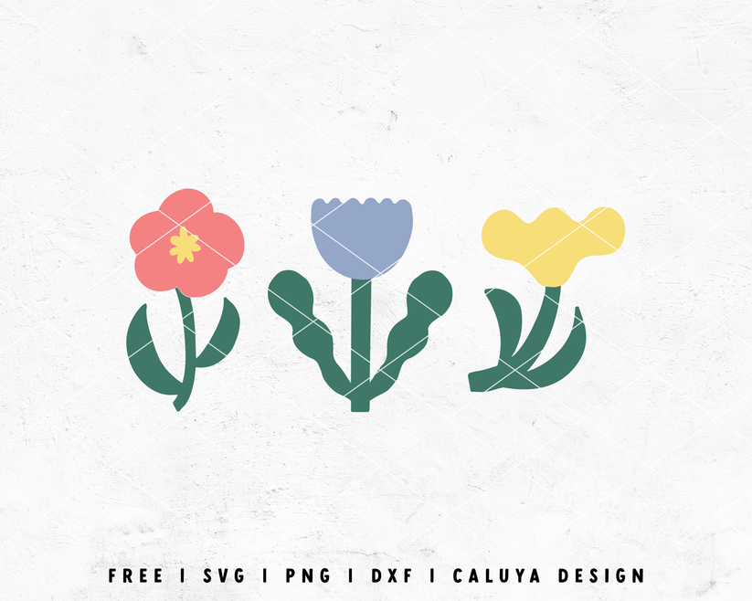FREE Retro Flower SVG | Flower Garden SVG Cut File for Cricut, Cameo
