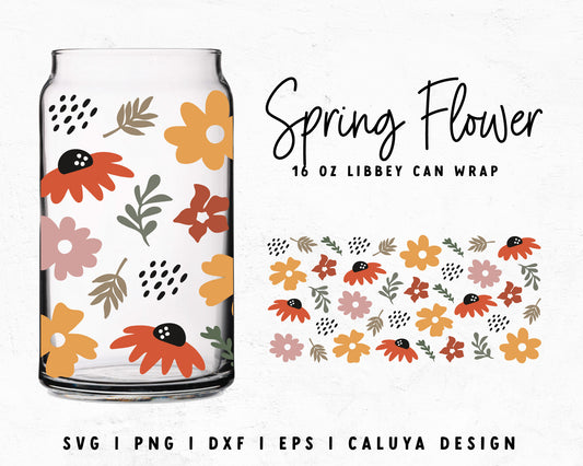 Sunflowers Svg for Libbey 16oz Can Glass - Vectplace