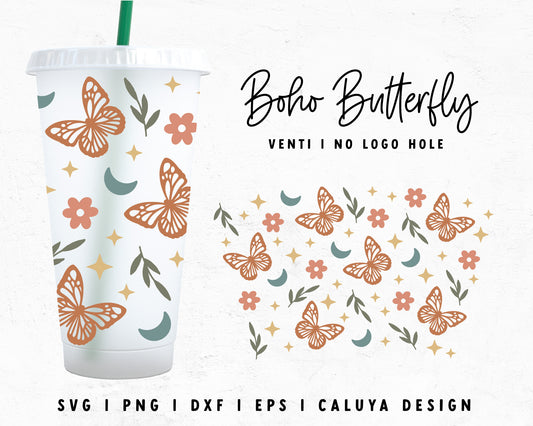 Butterflies Starbucks cup svg, butterfly Starbucks 24oz