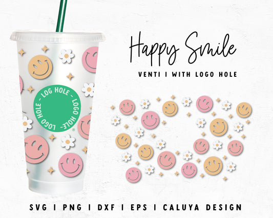 No Hole 24oz Venti Cold Cup, Tumbler wrap svg, Flower and Dragonfly svg,  Full wrap svg, Cold cup wrap, Cricut Silhouette png