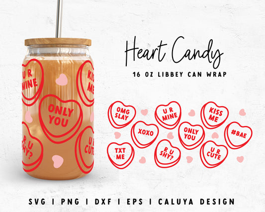 Hearts  16 oz UVDTF Wrap – Hey There Crafty LLC