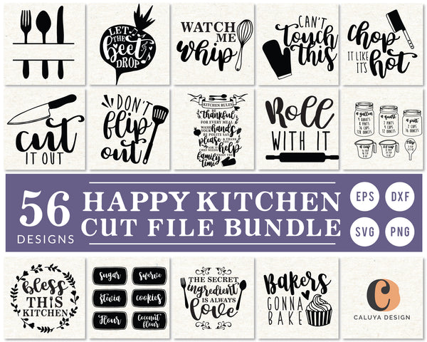Download Happy Kitchen Svg Bundle Caluya Design