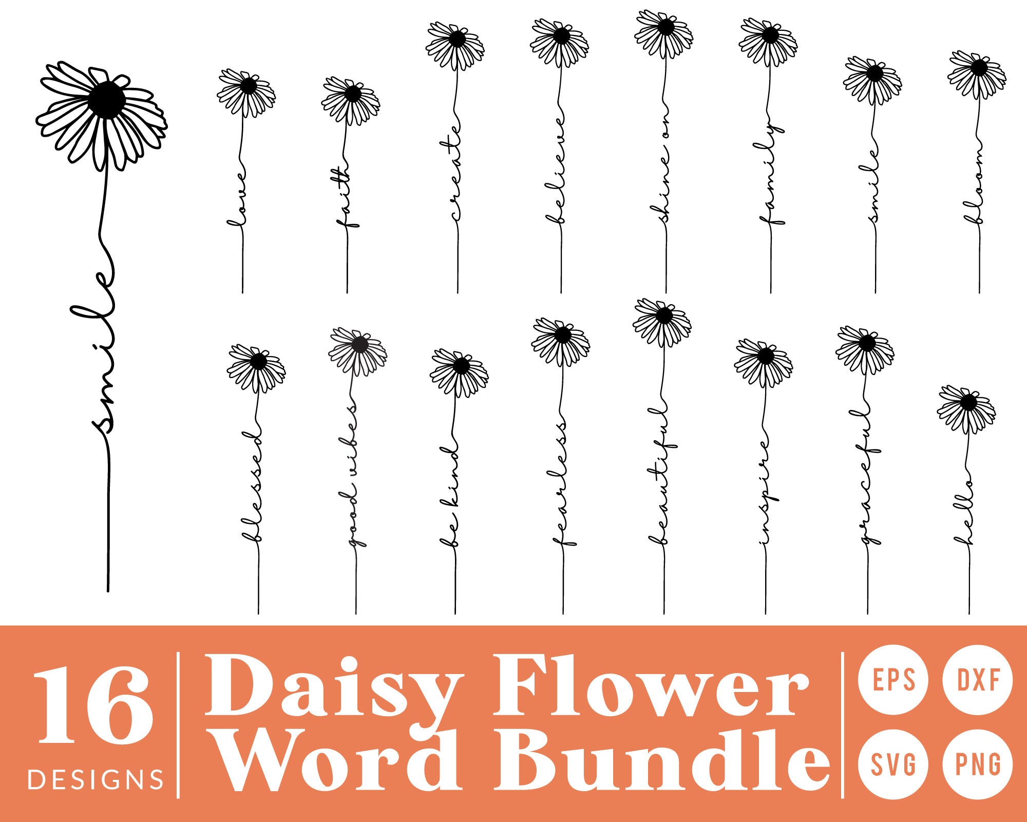 Download Daisy Flower Svg Bundle Caluya Design
