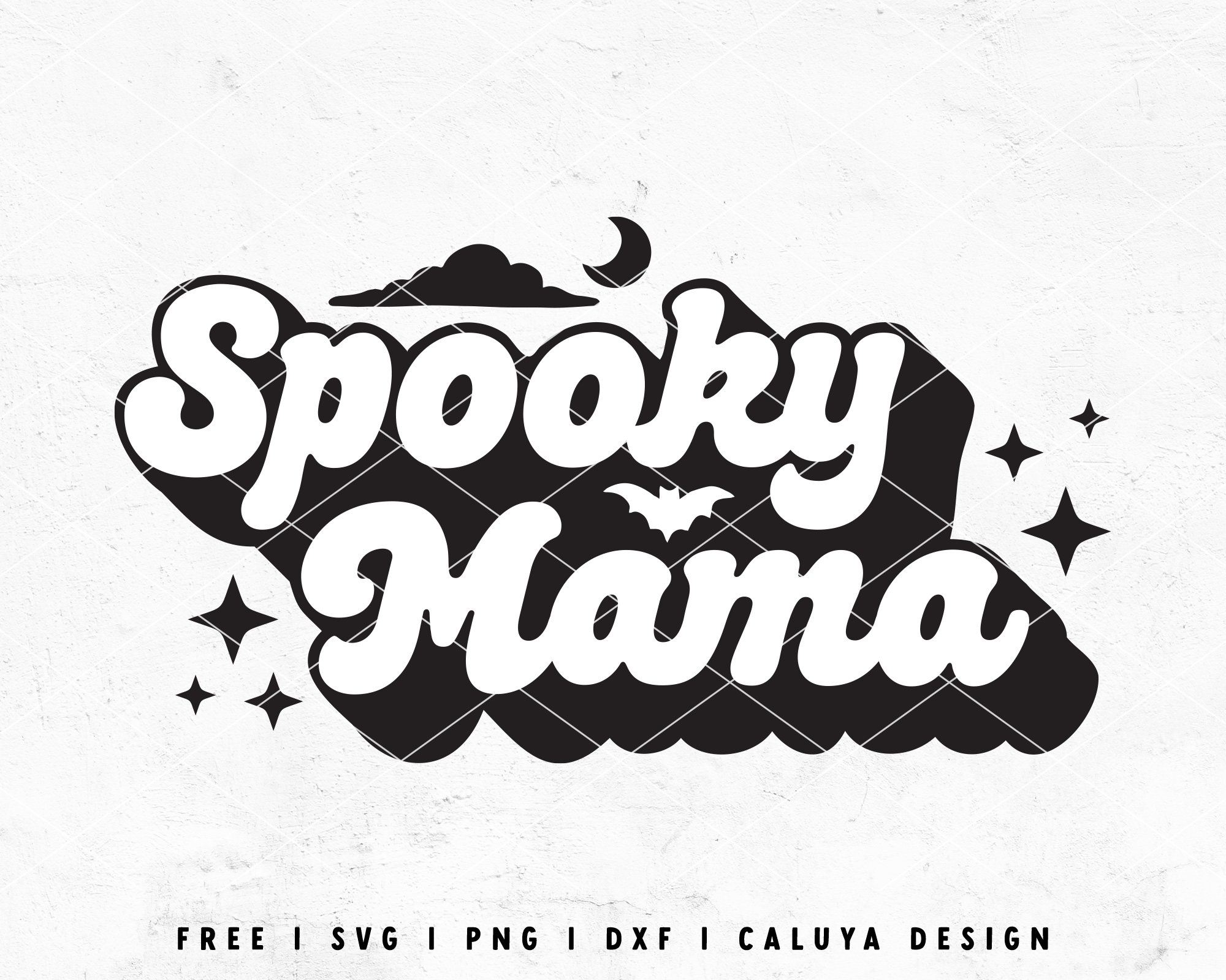 FREE Spooky Mama SVG | Retro Halloween SVG | Caluya Design | Reviews on