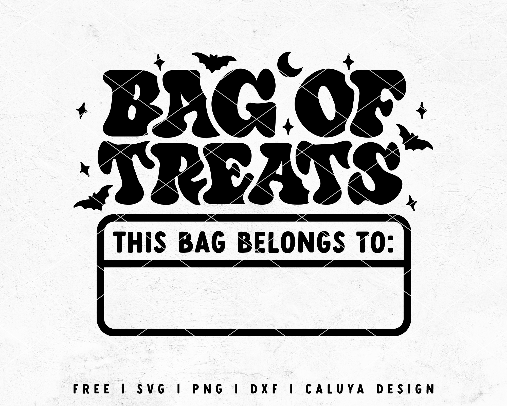 halloween candy bag svg