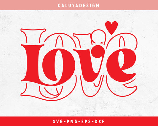 Hello Love SVG Cut File for Cricut, Cameo Silhouette