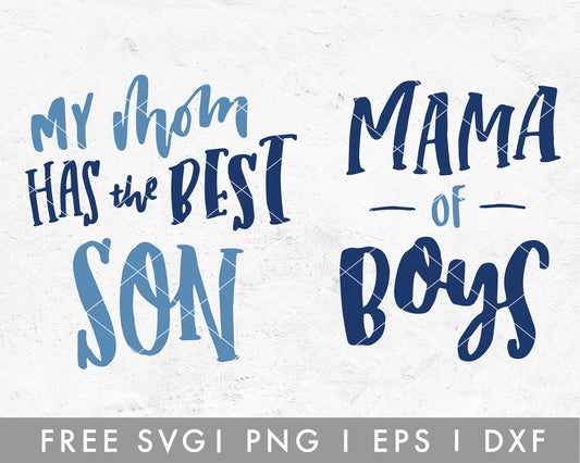 boy mama, mother of boys - free svg file for members - SVG Heart